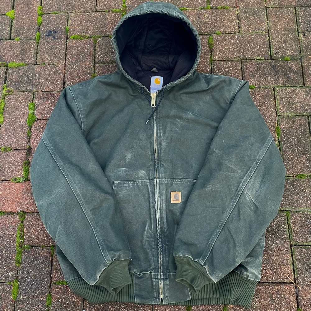 (SOLD) Vintage Carhartt Jacket Forest Green